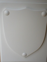 Medieval Shield Mold 24x30x3" Makes Concrete or Plaster Hanging Wall Plaques  image 5