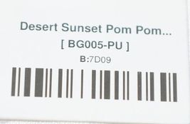 Gemini Mermaids Brand BG005PU Twelve Inch Desert Sunset Color Pom Pom Purse image 7