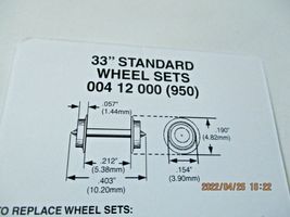 Micro-Trains Stock # 00412000 #950 Wheel Sets 33" Standard 12 Axles Pack Z-Scale image 3