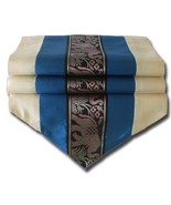 TIL133 blue elephant table runner tablecloth tablerunner silk 200x30cm 7... - $18.99