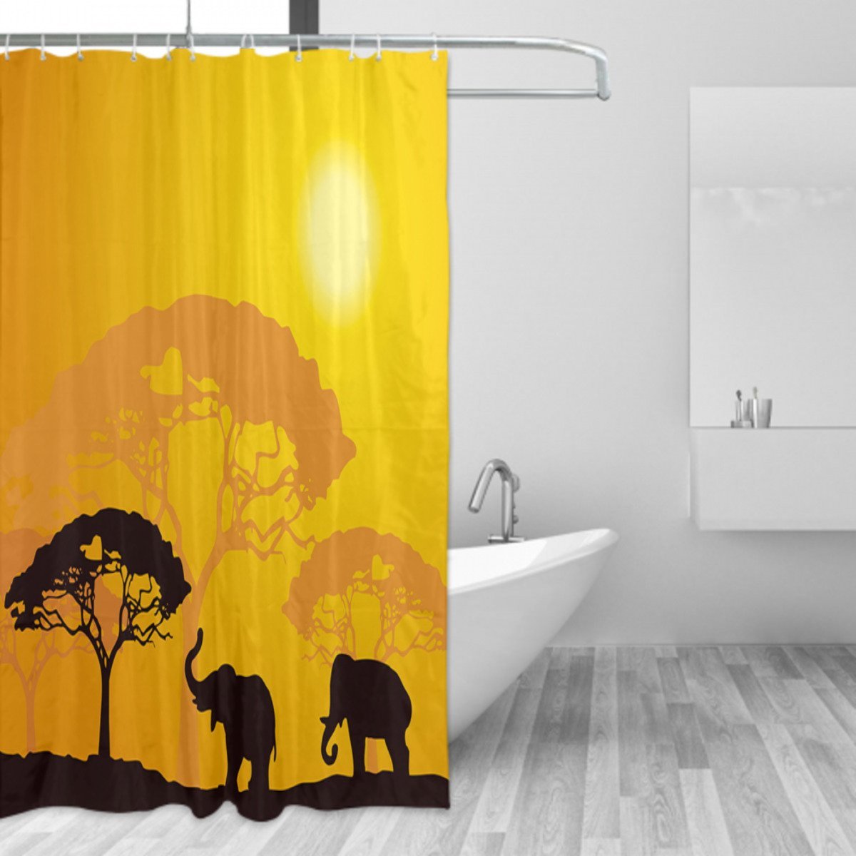 Abstract Wildlife Shower Curtain Shower Curtains