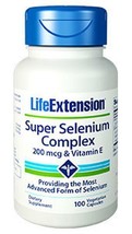 THREE BOTTLES Life Extension Super Selenium Complex 200 mcg heart brain E image 2