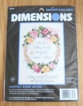 NEW Dimensions Counted Cross Stitch Kit Happily Ever After 5&quot; x 7&quot; 6743 NIP - $14.99