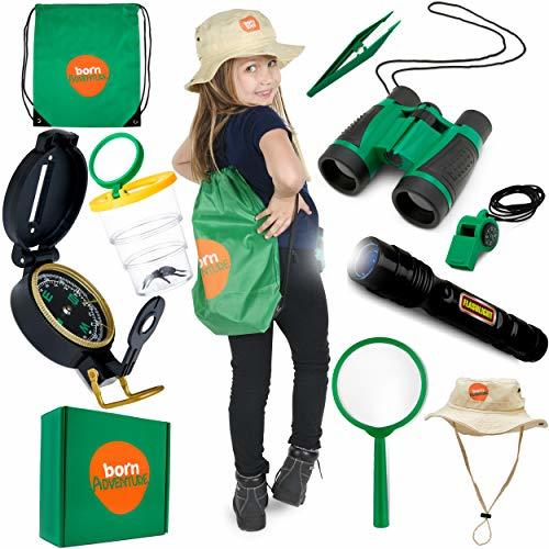 Kids Outdoor Explorer kit with Backyard SAFARI HAT for NATURE,Zoo