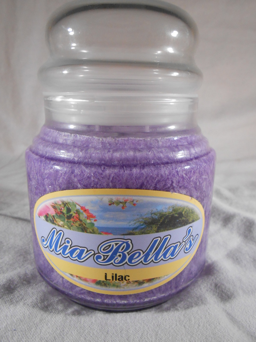 FLORAL SCENTED Jar CANDLE Lavender Lilac Jasmine Flowers NATURAL WAX