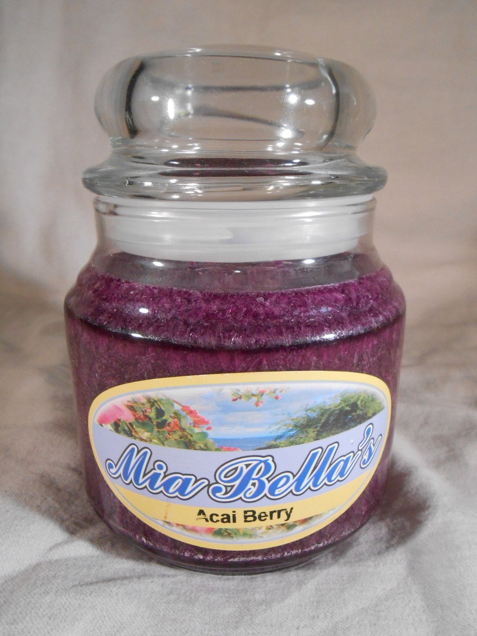 FRUIT SCENTED Jar CANDLE Berry Pear Mango Lime Raspberry NATURAL WAX