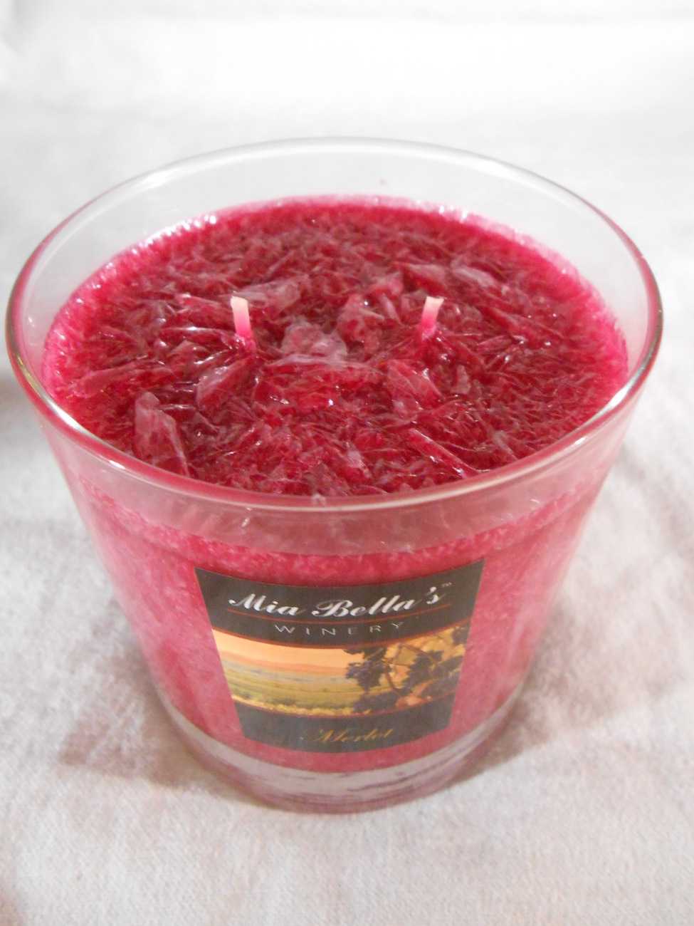 WINE SCENTED Jar CANDLES Reisleing Merlot NATURAL WAX Mia