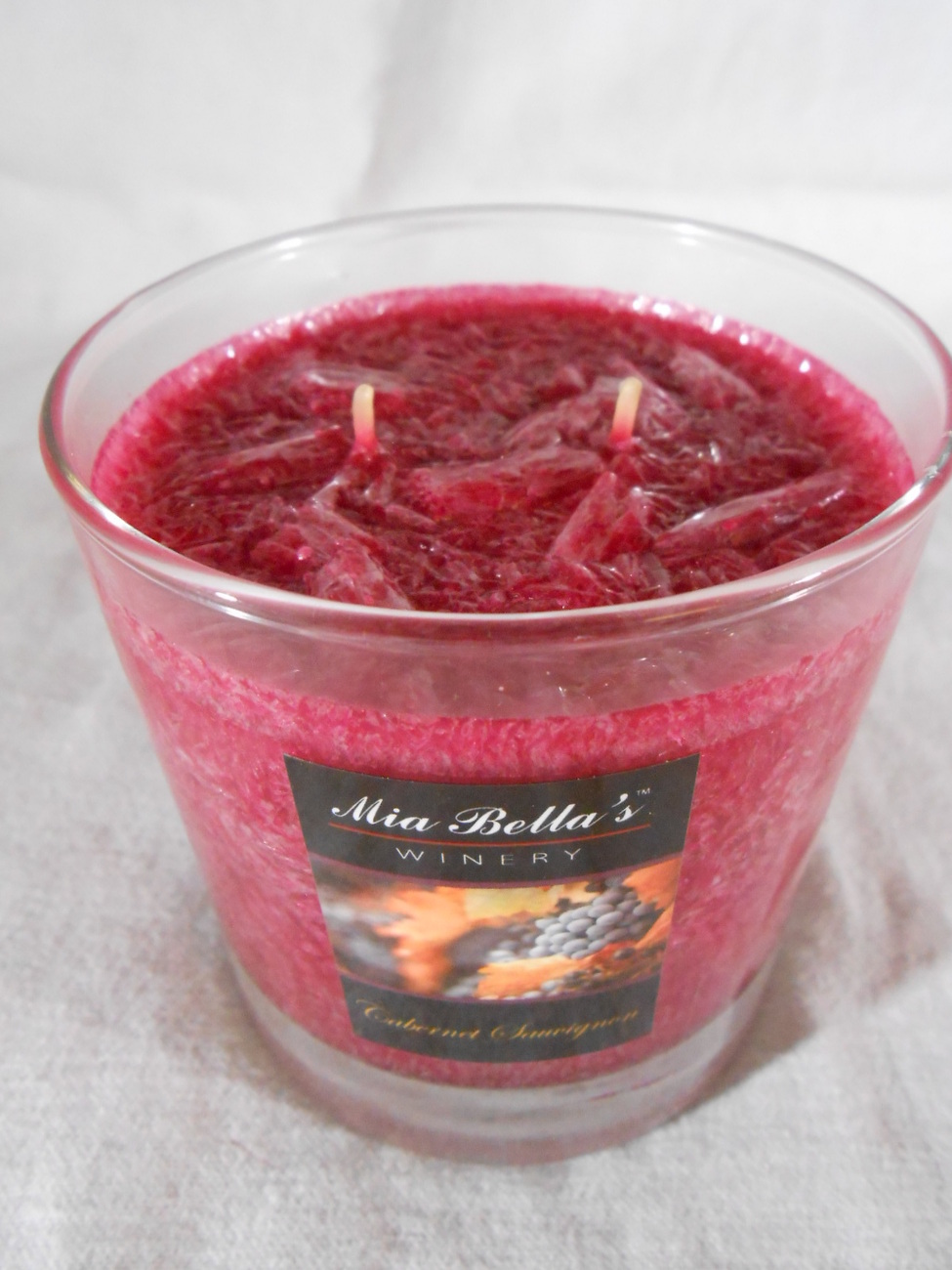 WINE SCENTED Jar CANDLES Reisleing Merlot NATURAL WAX Mia