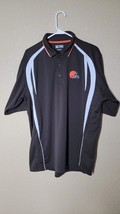 NFL Team Apparel Cleveland Browns Men L Polo Shirt - $11.30