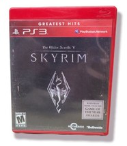 Elder Scrolls V Skyrim PlayStation 3 PS3 Greatest Hits Complete w/ Manual Tested