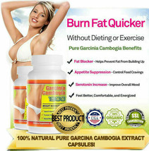 100% Pure Garcinia Cambogia 1300 mg 60% HCA Weight Loss Fat BURNER Diet ... - $7.91