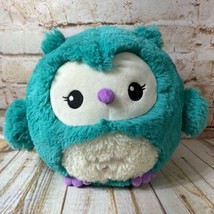 Squishable Baby Owl 8&quot; Blue Teal Plush Stuffed Animal Toy Mini Small  - $23.74