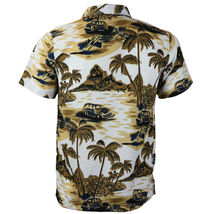 Men's Hawaiian Tropical Luau Aloha Beach Party Button Up Casual Dress Shirt image 7