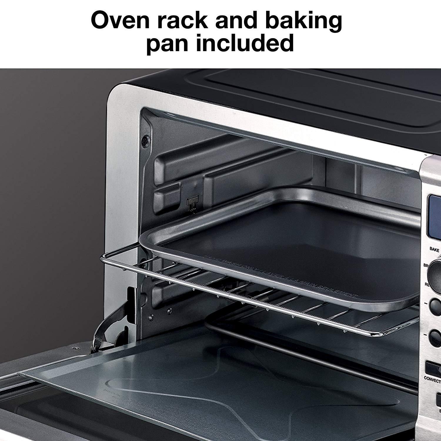 KRUPS Toaster Oven with Convection Heating, Stainless Steel, Silver