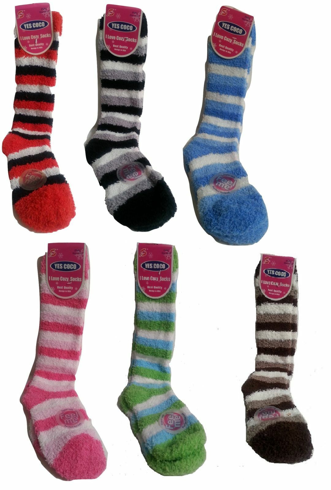 Fuzzy Plush Socks Womens 9-11