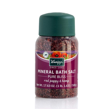 Kneipp Red Poppy & Hemp Pure Bliss Mineral Bath Salt, 17.6 fl oz