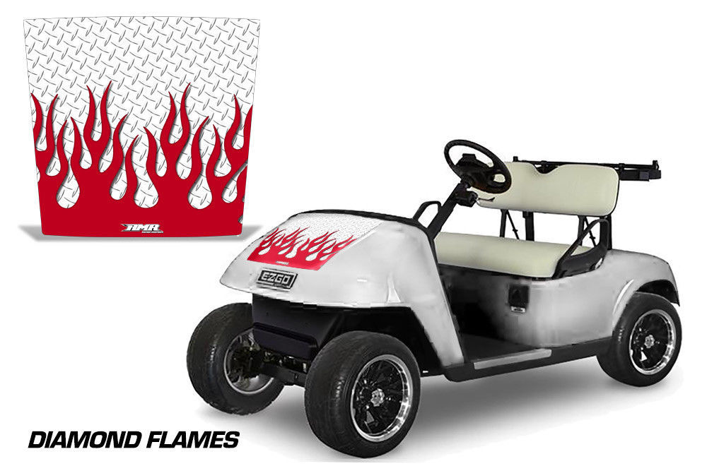 EZGo TXT Golf Cart Hood Graphics Kit Decal Sticker EZGO Wrap 19942013