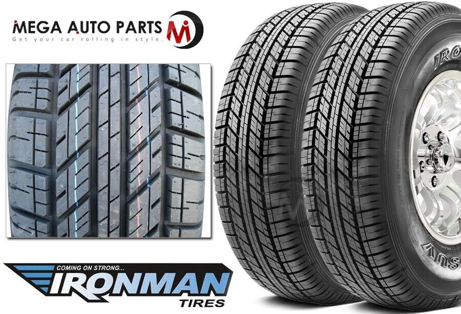 2 New Ironman RB SUV 225/75R16 104S White Letter All Weather Touring ...