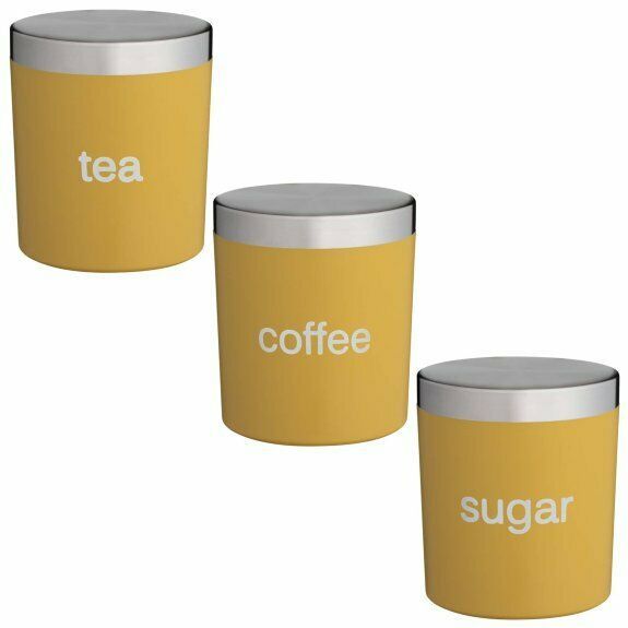 Yellow Tea Coffee Sugar Canisters Set And 50 Similar Items