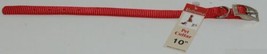 Valhoma 720 10 RD Dog Collar Red Single Layer Nylon 10 inches Package 1 image 2