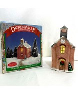 1989 Noma Dickensville Collectables Lighted Brick Schoolhouse Christmas ... - $29.69