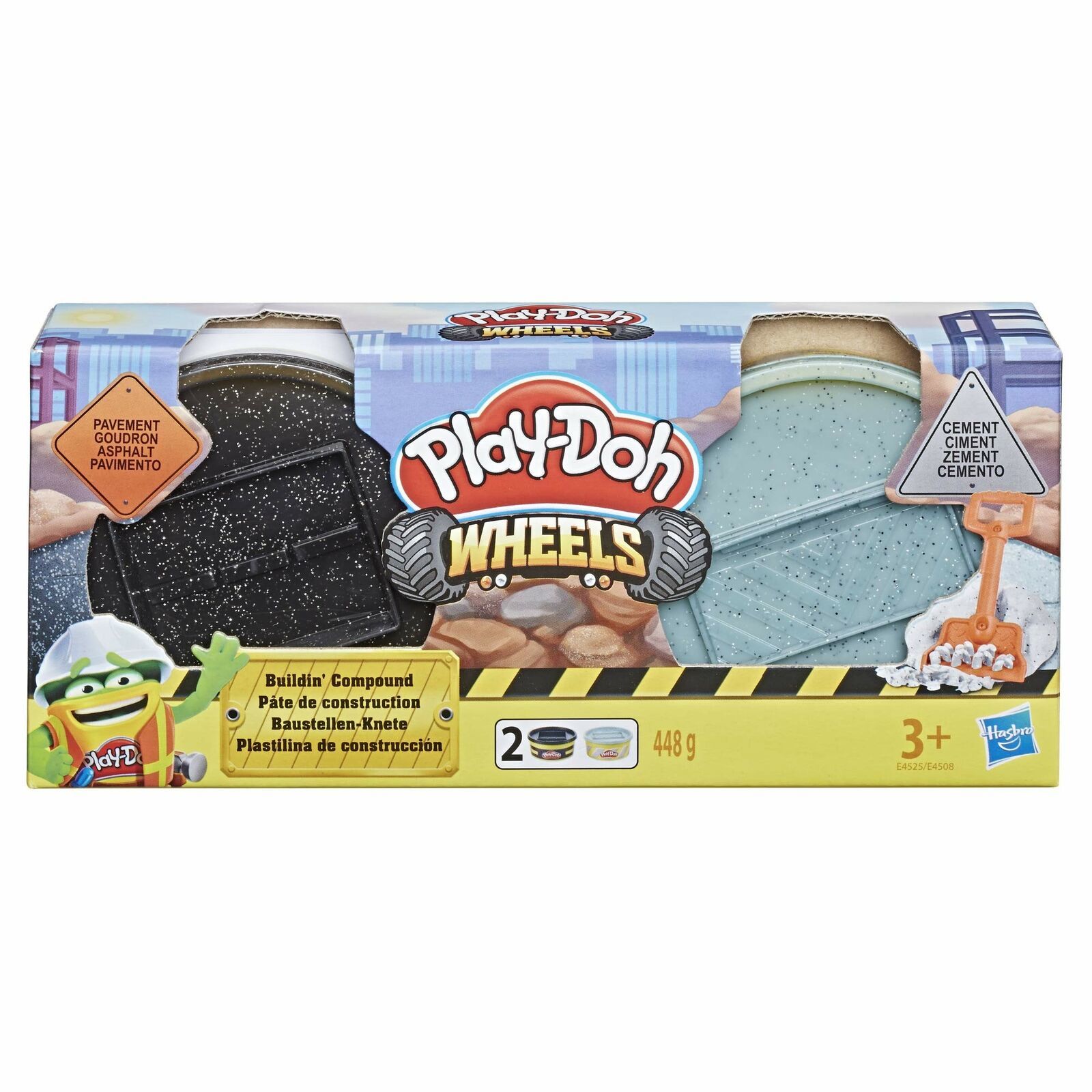 Play-Doh Wheels Cement & Pavement Buildin' Compound 2 Pack of 8 Oz Cans
