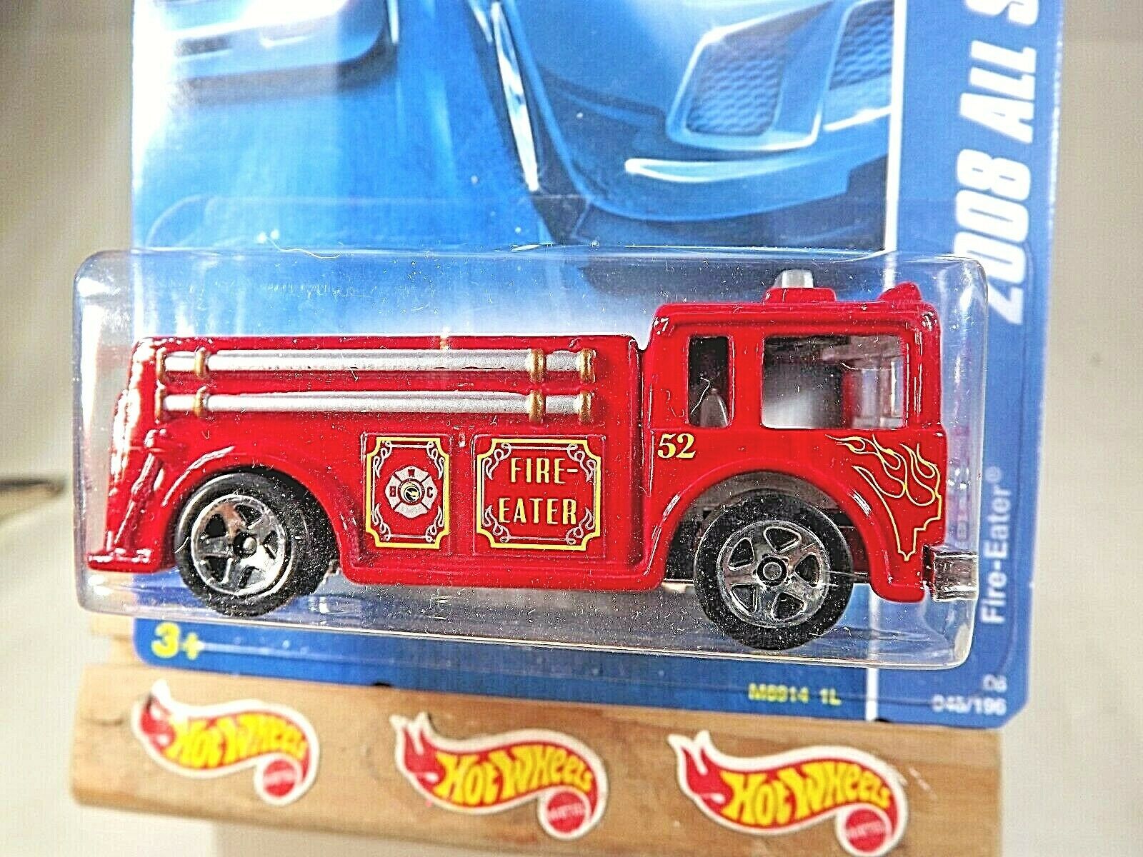 2008 Hot Wheels #48 2008 All Stars FIRE-EATER Fire Truck Red Variant ...