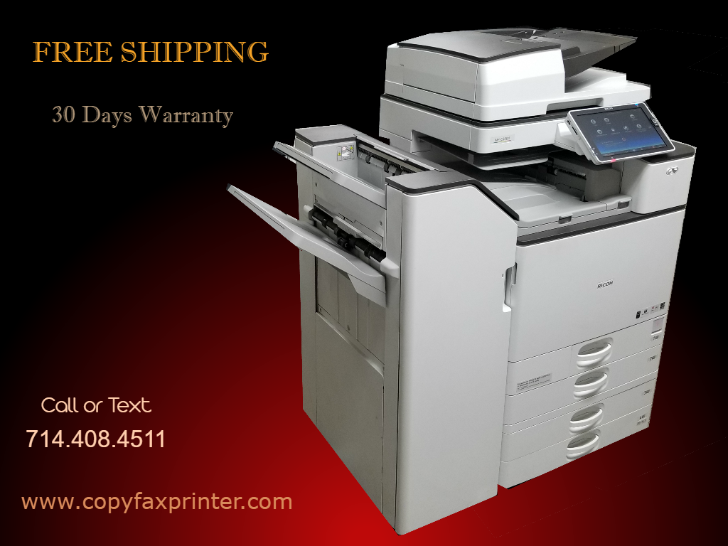 Ricoh MP C6004 Copier Printer Scanner. Low Meter Reading Copiers