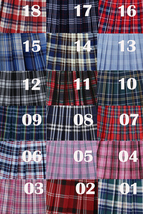 RED PLAID Skirt Women Girl Mini Plaid Skirt Red Check Tennis Skirt Plus Size image 6