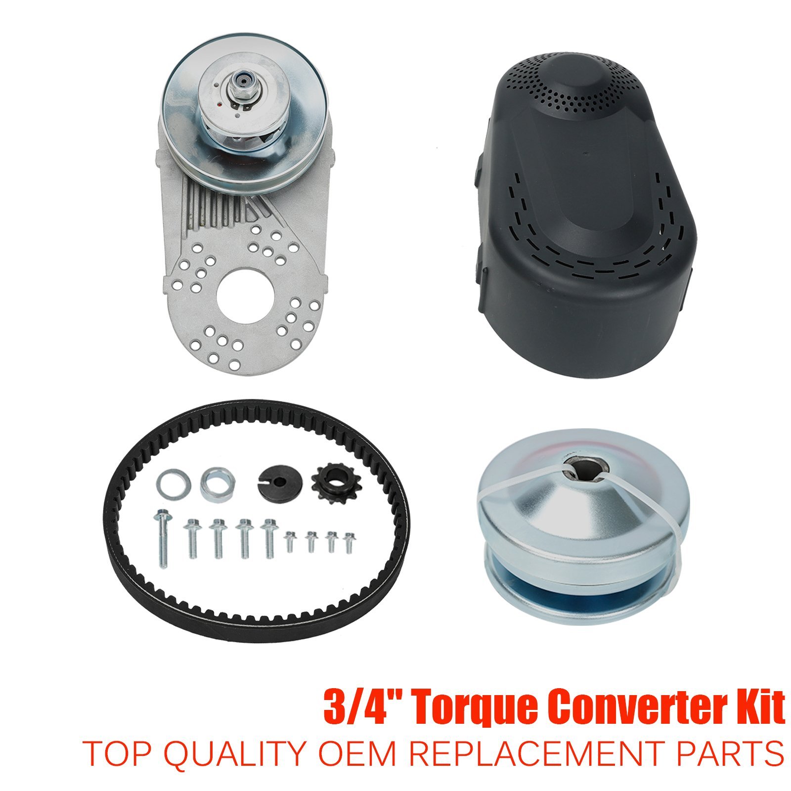 Go Kart Torque Converter Clutch Kit 3/4 10T #40 #41 &12T #35 For Predator 212CC