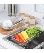 Sink Drain Basket Expandable Strainer Basket Stainless Steel - $35.63