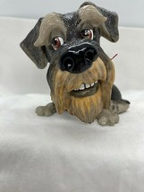 Little Paws Schnauzer Dog Figurine Sculpted Pet 322-LP-ZAK Ceramistone Humorous image 2