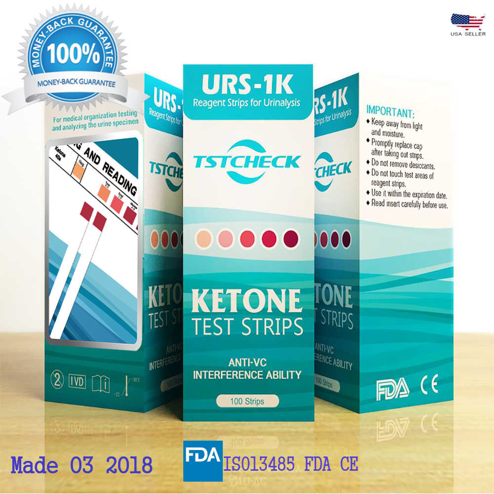 FDA Ketone Rapid Precise Urine Test Strips Kit Ketogenic Ketosis Diet Ketostix