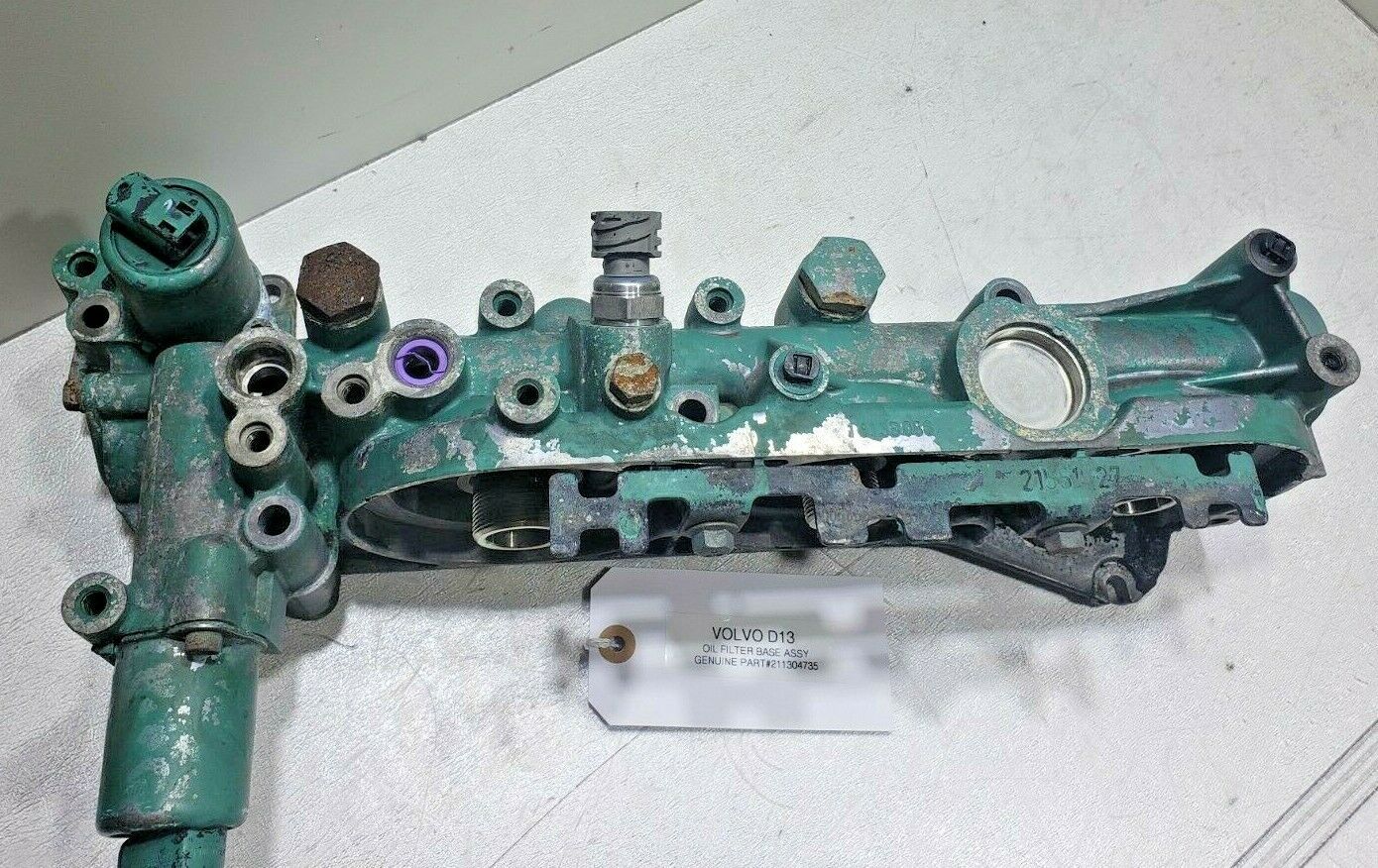 OIL FILTER BASE HOUSING VOLVO D13 21304735 OEM Parts & Accessories