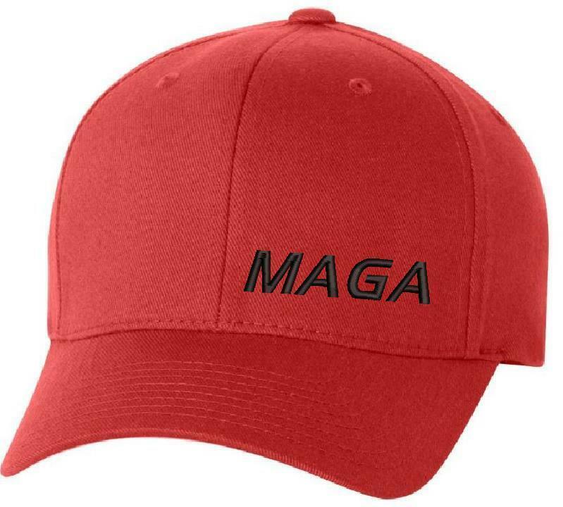 Make America Great Again Hat Flex Fit with Lower Side MAGA Embroidered ...