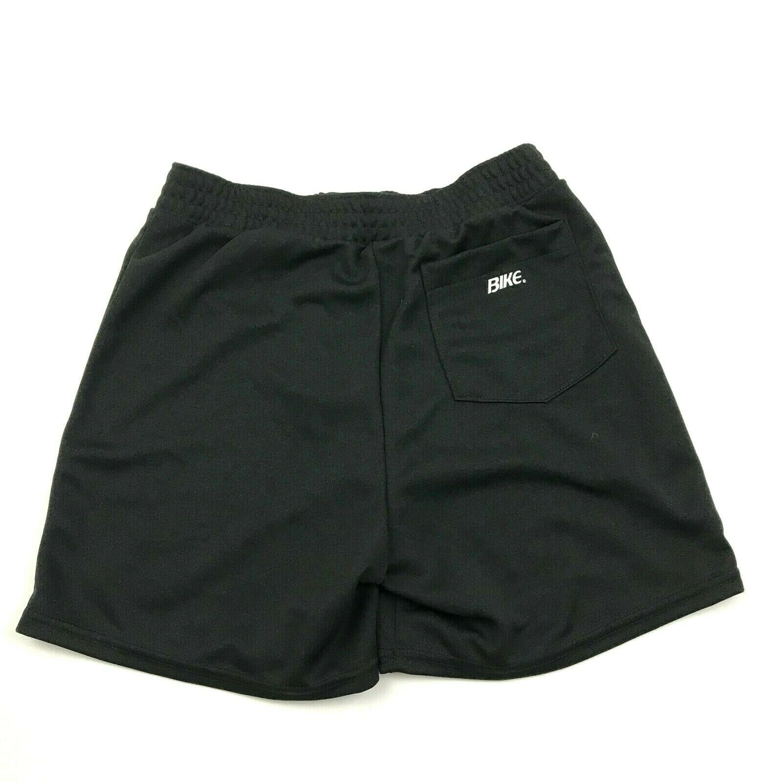 NEW VINTAGE Bike Athletic Shorts Size Large L Black Zipper FLy Casual ...