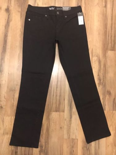 Image of Mossimo Target Super Stretch Womens Jeans Mid-Rise Straight Size /S Black