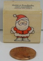 Christmas Rubber Stamp Hero Arts A139 Tiny Santa 1991 1X1"   B9B - $5.99