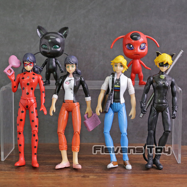 Miraculous Ladybug Ladybug Chat Noir PVC Action Figures Toys 6pcs/set ...