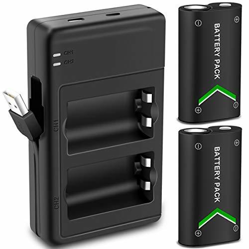 Upgraded Version Xbox One Battery Pack 2 X 2200mah Rechargeable Battery 