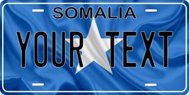 Somalia Flag Wave License Plate Personalized Custom Auto Bike Motorcycle... - $10.59+