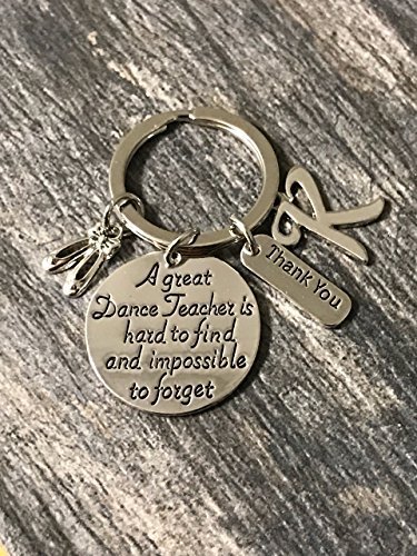 Personalized Dance Teacher Keychain - Dance Jewelry - Perfect Gift For Dance Ins
