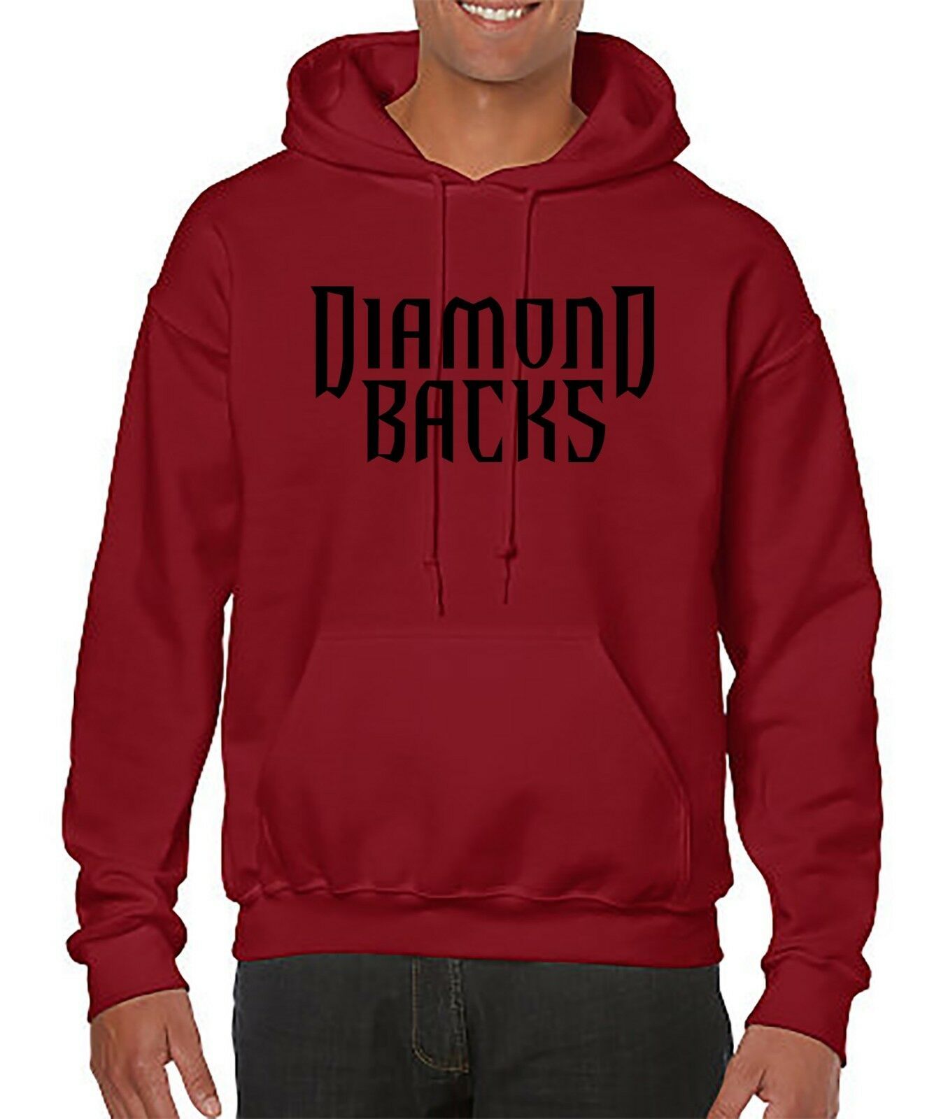 Baseball team hoodie sweater with Arizona Diamondbacks logo comfort