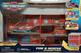 Micro Machines Fire and Rescue Expanding Playset Series 1 w/Exclusive Car New - $27.71