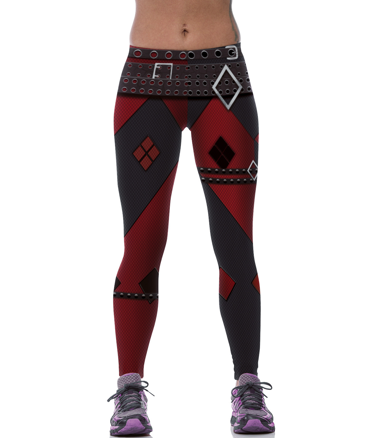 Womens Harley Quinn Sexy Gym Wear Yoga Workout Pants Superhot Galaxy Leggings