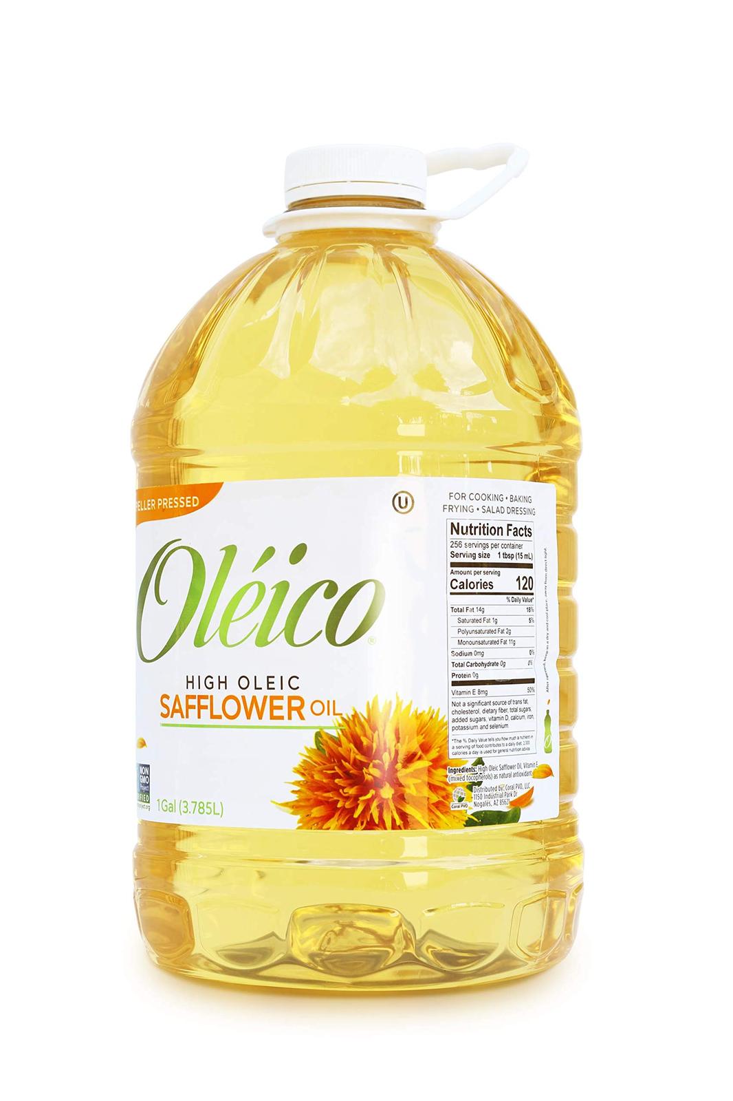 Oléico High Oleic Safflower Oil 1 Gallon (128 fl. oz.) Oils & Creams