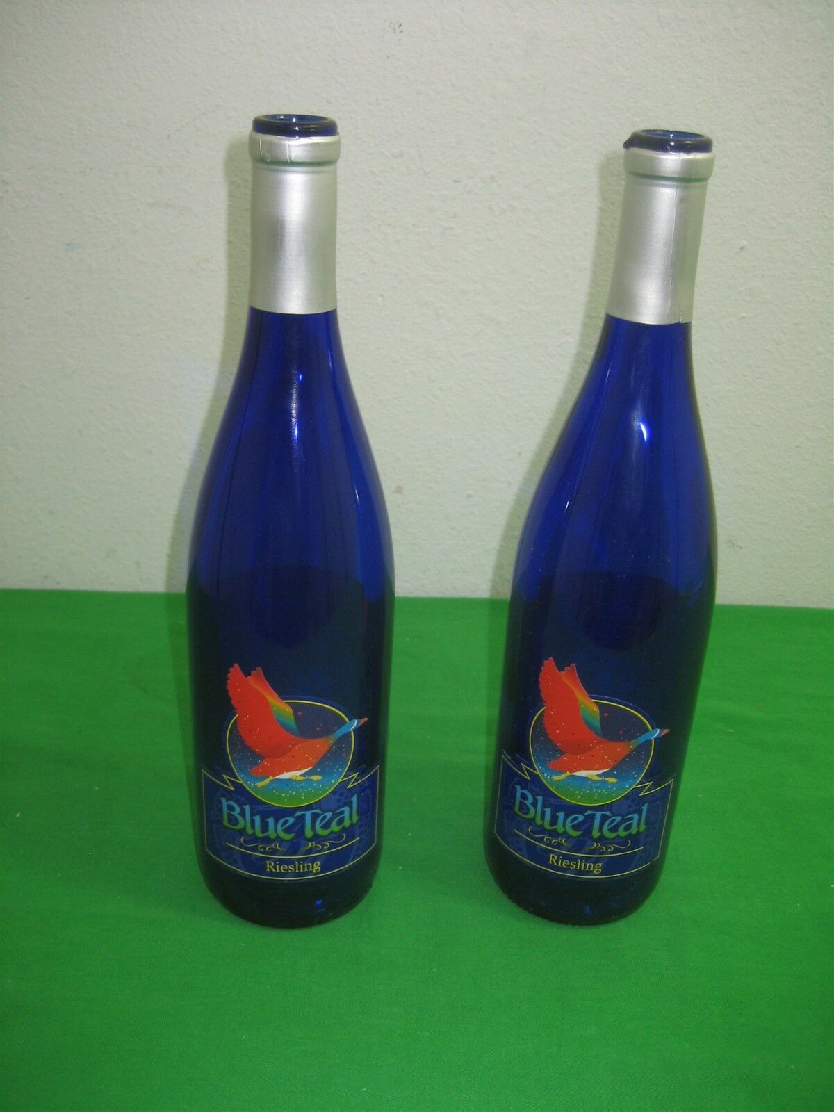 Download Pair of Cobalt Blue Glass Wine 750 ml Decanter Bottles ... Yellowimages Mockups