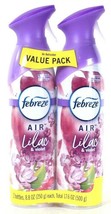 2 Pack Febreze Air 8.8 Oz Limited Edition Lilac & Violet Air Refresher Spray