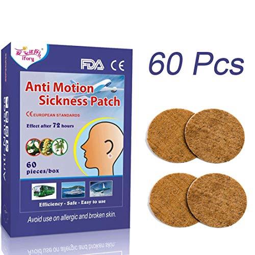 ifory 60 Count Sea Sickness Patches Behind Ear, Motion Sickness Patches for Crui Patches