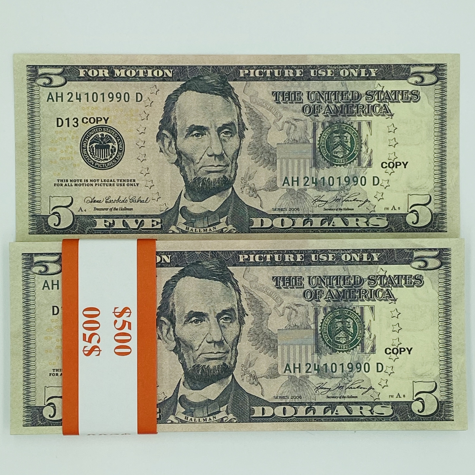 200 Pcs MIXED $100+$50+$20+$10+$5+$1 Full Print Double sided Prop Fake ...